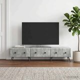 TV ormar Betonska siva 147 x 34,5 x 30 cm Konstruirano drvo | shoptok.hr
