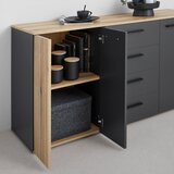 Mömax Komoda Cadix, Antracit, Barva Hrasta | Shoptok.si