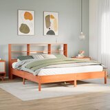 vidaXL Krevet s regalom za knjige bez madraca 180x200 cm od borovine Cijene