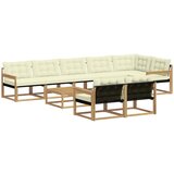  Set vanjskih sofa 9 kom. Bijela i krem | shoptok.hr