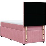 vidaXL Box spring krevet s madracem ružičasti 100x200 cm baršunasti | shoptok.hr