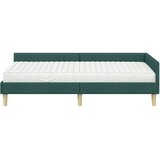  Kutni krevetni okvir s madracem 2 kom. Tamnozelena 90 x 200 cm | shoptok.hr