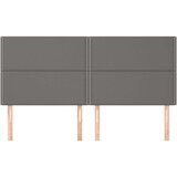  Posteljno vzglavje 4 kosa siv 90x5x78/88 cm umetno usnje, (20953137) | Shoptok.si