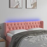  LED uzglavlje ružičasto 163x16x78/88 cm baršunasto | shoptok.hr