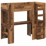  Okvir kreveta na kat s stolom Staro drvo 100 x 200 cm | shoptok.hr
