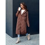 DStreet Płaszcz pikowany damski TRENDIFY brązowy | shoptok.hr