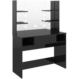  Stolić za šminkanje LED 100 x 40 x 135 cm MDF sjajni crni | Eponuda.com