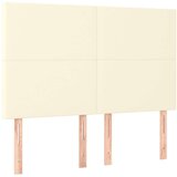  Posteljni okvir z vzglavjem krem 140x190 cm umetno usnje, (20904356) | Shoptok.si