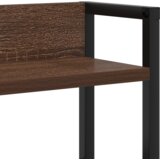  Skladiščni naslon s polico Rjavi hrast 120 cm Konstruiran les, (5000142194) | Shoptok.si