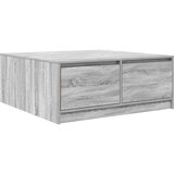  Stol za kavu s ladicama sivog sonome 100x100x40 cm | Eponuda.com