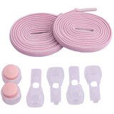 INF Ujemajoče se vezalke s sponkami (2 para) Pink, (21745454) | Shoptok.si