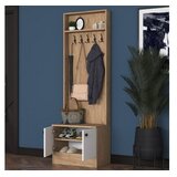 Hanah home Ormarić za hodnik M16 - 2254, 59,8x182,8x35,5 cm, Orah | Eponuda.ba