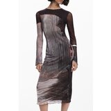 Desigual WOMEN&#39;S LONG DRESS IN BROWN Cene