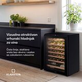 Klarstein Bevora samostojeći hladnjak za vino | 6 police | 128 L | 48 boca | 54 cm | shoptok.hr