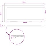  Pravokutni stolni vrh 120 x 50 x 3,2 cm Pravokutni | Shoptok.si