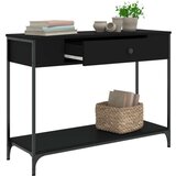  Konzolni stol crni 100 x 34 5 x 75 cm od konstruiranog drva | shoptok.hr