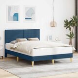  Okvir za krevet s uzglavljem Plava 140 x 200 cm tkanina - Plava 140 x 200 cm | shoptok.hr