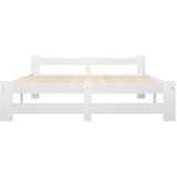 Posteljni okvir bel iz trdne borovine 120x200 cm, (20647294) | Shoptok.si