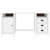  Radni stol Hill bijeli 150 x 50 x 74 cm od masivne borovine | shoptok.hr