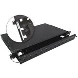 A-LAN Alantec 12xSC simplex /12xLC duplex 19 1U telescopic fibre optic patch panel with mounting accessories | shoptok.hr