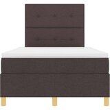  LED Box Spring Krevet Tamno smeđa 120 x 200 cm tkanina | shoptok.hr