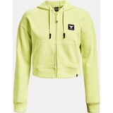 Under Armour Project Rock HW Terry FZ light green women's sweatshirt Cene