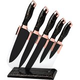  Set kuhinjskih noževa s postoljem KV - 40896 - Crna / Zlatna KP40896 | shoptok.hr