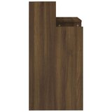 vidaXL radni stol s led svjetlima smeđa boja hrasta 97x45x90 cm drveni | shoptok.hr