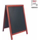  Črna tabla na A stojalu 85 x 55 cm, bordo okvir Cene