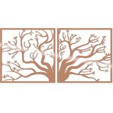 Wallity Zidna dekoracija Drvo2 Bakar, 100x50cm | Eponuda.ba