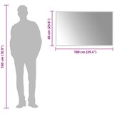  LED kupaonsko ogledalo s ogledalom *Transparent*an 100 x 60 cm | shoptok.hr