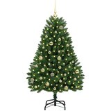  Umjetno božićno drvce 150 cm 150 LED lampica Topla bijela | shoptok.hr