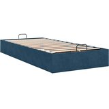  Okvir za krevet bez madraca tamnoplavi 90x200 cm baršunasti | shoptok.hr