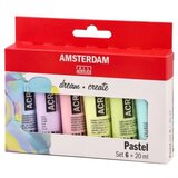 Royal Talens Amsterdam, akrilna boja, set 6K, pastel set, 6 x 20ml Cene