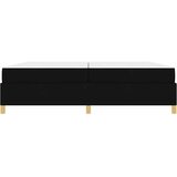  Krevetna konstrukcija Crna 200 x 200 cm tkanina | shoptok.hr