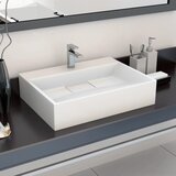 The Living Store Umivalnik 50x38x13 cm liti mineral/marmor bel - Umivalnik, (21438025) Cene