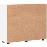 vidaXL Strani šal s polico Bela 55.5 x 29 x 100 cm Konstruiran les | Shoptok.si