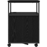 vidaXL Pisarniška omara Črni hrast 60 x 46 x 67 cm Konstruiran les | Shoptok.si