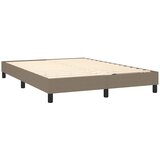  Krevet s oprugama i madracem smeđesivi 140 x 190 cm od tkanine | shoptok.hr