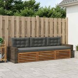  Set vanjskih sofa 3 pcs Prirodna i antracit Poliester | Eponuda.ba