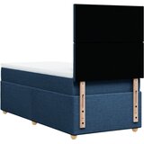  Krevet s oprugama i madracem plavi 100 x 200 cm od tkanine | shoptok.hr