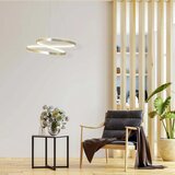  LED luster na sajli ZEFIRA LED/40W/230V 4000K, prečnik 50 cm, zlatna | Eponuda.com