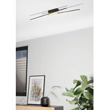 Eglo plafonjera Panagria 900488, LED 2x 13 W, 93,5 cm, crna/drvo | shoptok.hr