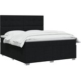  Boxspring krevet s madracem Crna 160 x 200 cm Tkanina | shoptok.hr