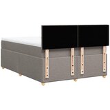 Krevet s oprugama i madracem smeđesivi 160x200 cm tkanina | shoptok.hr