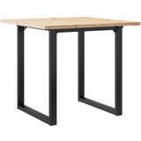  Blagovaonski stol O-oblika 80x80x75,5 cm od borovine i čelik | shoptok.hr