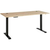 Voleo pisalna miza kovina, leseni material barve grafita, hrast artisan | Shoptok.si