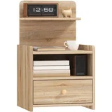 nočna omara iverna plošča 40D x 35Š x 66V cm Naraven les, (5000234835)