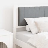  Tapecirani uzglavlje Bijelo 80 cm Čvrsto borovo drvo | shoptok.hr