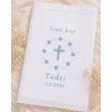 KRSTNI PRTIČEK s križcem v belo modri kombinaciji KRSPRT 07